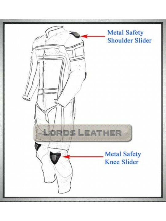Custom Made Team Biker Leather Safety Suit