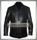 Fight Club Brad Pitt Black Movie Leather Fashion Jacket