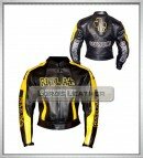 Rizla MotoGP Black Hump Biker Men Leather Safety Jacket